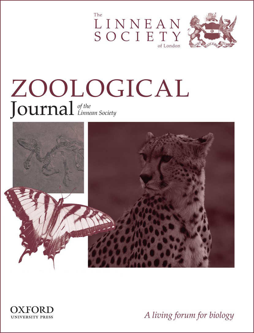 Exemplary cover image of an issue of the Zoological Journal of the Linnean Society.  CLICK TO ACCESS THE JOURNAL WEBSITE